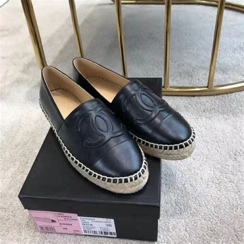 chanel leather espadrilles buy online|chanel espadrilles black.